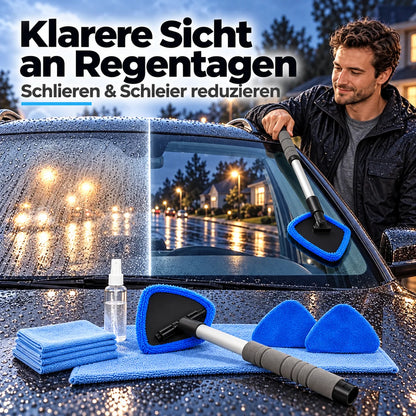 Dual Magnetic Car Window Cleaner | Streak-Free Cleaning Kit for Car Glass