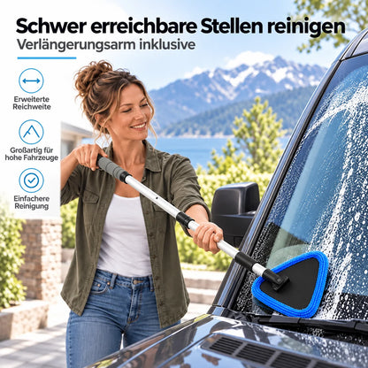 Dual Magnetic Car Window Cleaner | Streak-Free Cleaning Kit for Car Glass