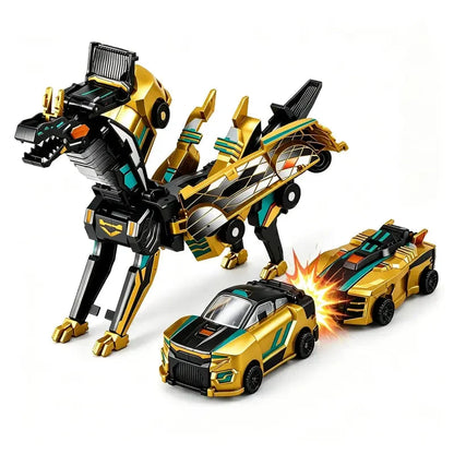 Magnetic Transforming Dragon Race Car! 2-in-1 Transformable Dragon & Racing Vehicle Toy🚗