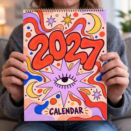 📅🎨2027 Whimsical Art Wall Calendar – 12-Month Fantasy Illustration Calendar