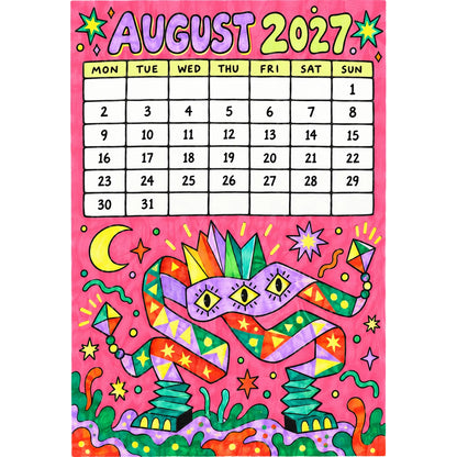 📅🎨2027 Whimsical Art Wall Calendar – 12-Month Fantasy Illustration Calendar