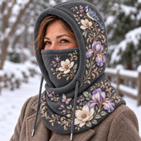 Charcoal Gray · Purple Florals