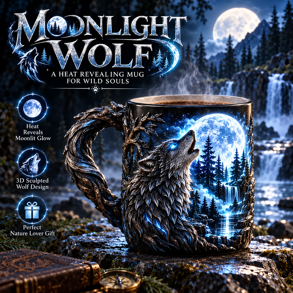 🐉✨  Dragonfire 3D Heat-Reveal Magic Mug | Add a Hot Drink. Awaken the Dragon.🔥