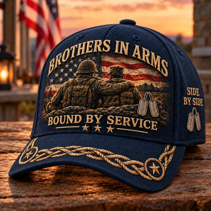 Brothers In Arms Bound By Service Veteran Brotherhood Baseball Cap