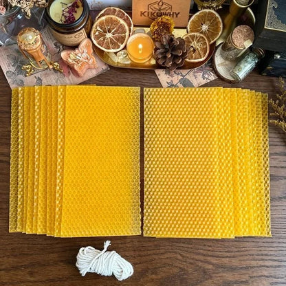 🔥HOT SALE🔥The Cozy Candle Studio – DIY Beeswax Candle Craft Kit (12-Piece Set)📢🕯️