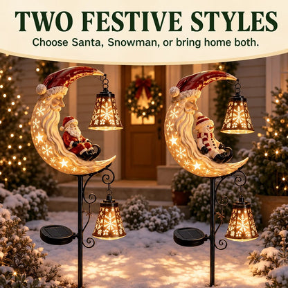 🎅Christmas Early Discount 49% Off - 🔥Santa’s Moonlight Lantern Solar Garden Stake⛄