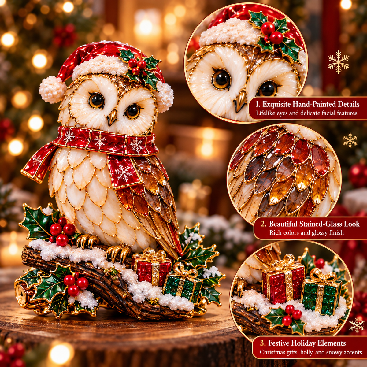 Stained-Glass Owl Advent Calendar