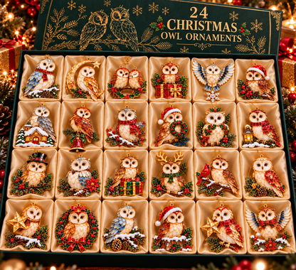 Stained-Glass Owl Advent Calendar