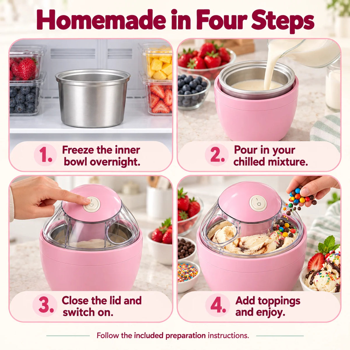 Ice Cream Maker Cup