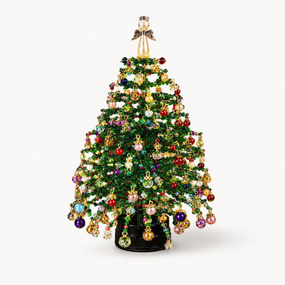 Mini Tabletop DIY Beaded Christmas Tree Craft Kit | Handmade Holiday Home Decor
