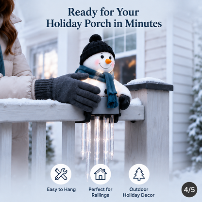 ☃️Today 49% OFF🔥 - WinterGlow Snowman Icicle Light Decor