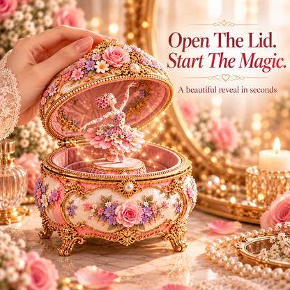 🌸 Last Day 50% OFF Floral Ballerina Music Box – A Romantic Keepsake With a Magical Butterfly Reveal 🦋