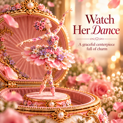 🌸 Last Day 50% OFF Floral Ballerina Music Box – A Romantic Keepsake With a Magical Butterfly Reveal 🦋