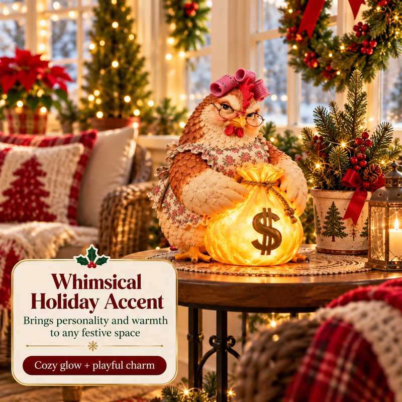 Fortune Chicken tabletop holiday display