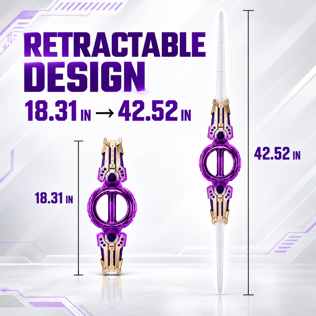 🔥 LAST DAY 50% OFF-Retractable LED Toy Light Sword Saber Katana