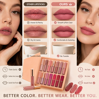 [💥LIMITED DEAL] 💄 12-Color Liquid Lipstick Gift Set
