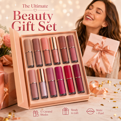 [💥LIMITED DEAL] 💄 12-Color Liquid Lipstick Gift Set