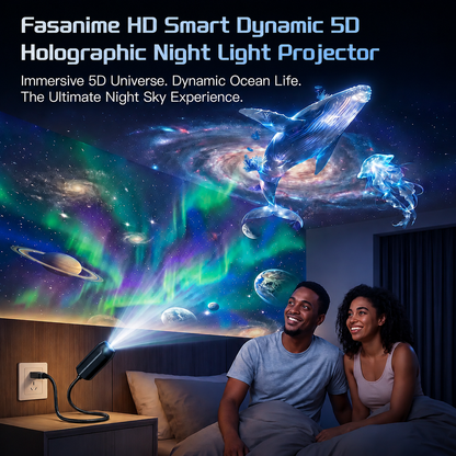 ⏰Last day Promotion 🔥5D Galaxy Ocean Projector for Bedroom