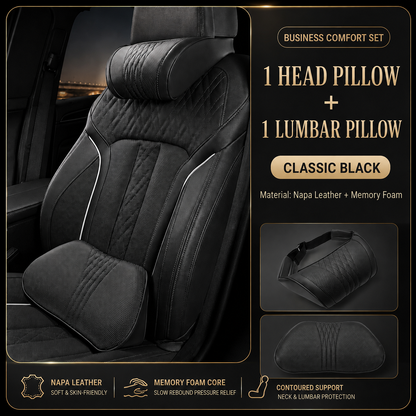 🚗💤 Relieve Driving Fatigue! Universal Memory Foam Car Headrest Neck Pillow, Ergonomic Support Auto Neck Cushion for Long Road Trips