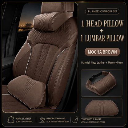 🚗💤 Relieve Driving Fatigue! Universal Memory Foam Car Headrest Neck Pillow, Ergonomic Support Auto Neck Cushion for Long Road Trips