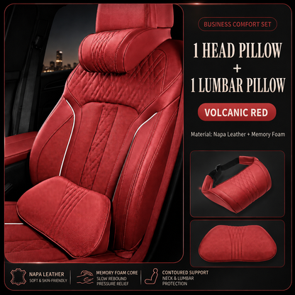 🚗💤 Relieve Driving Fatigue! Universal Memory Foam Car Headrest Neck Pillow, Ergonomic Support Auto Neck Cushion for Long Road Trips