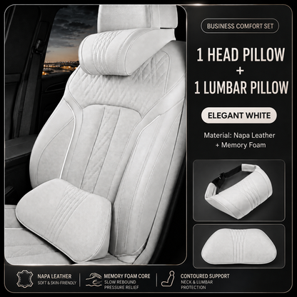 🚗💤 Relieve Driving Fatigue! Universal Memory Foam Car Headrest Neck Pillow, Ergonomic Support Auto Neck Cushion for Long Road Trips