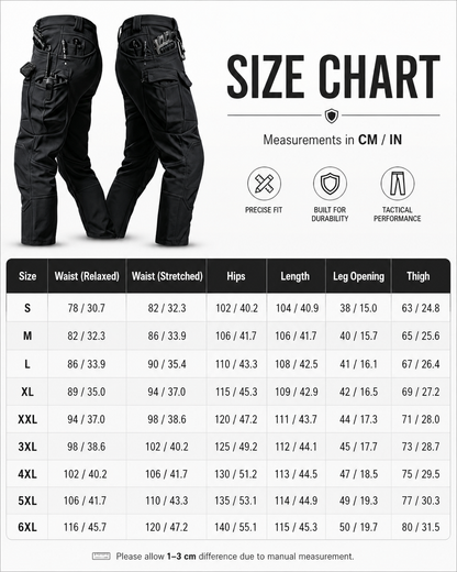 Men’s Tactical Pants – Stretch Waterproof Fabric, Durable Cargo Pants