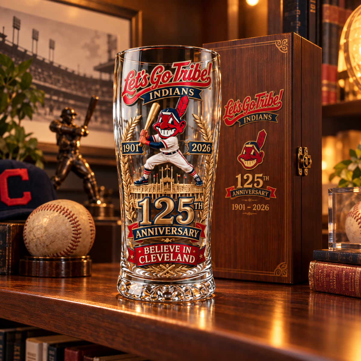 ⚾🏆 125th Anniversary Baseball Legacy Pint Glass – Commemorative Collector’s Edition
