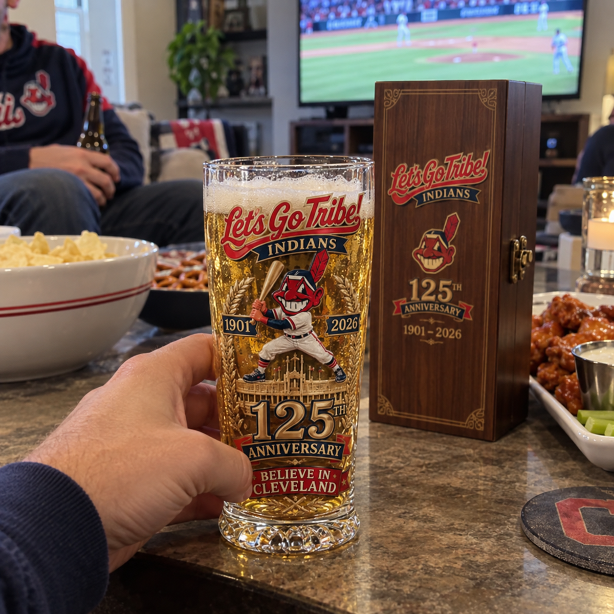 ⚾🏆 125th Anniversary Baseball Legacy Pint Glass – Commemorative Collector’s Edition