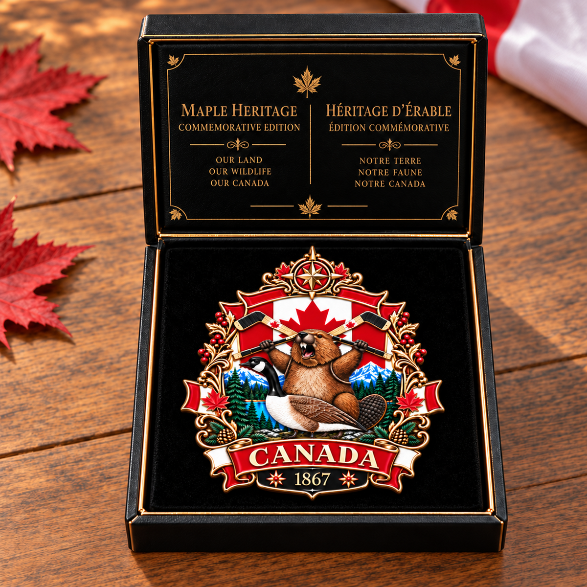 🍁 Canada 160th Anniversary “A Mari Usque Ad Mare” Tribute Badge | 3.5-Inch 3D Metal Enamel Keepsake 🇨🇦