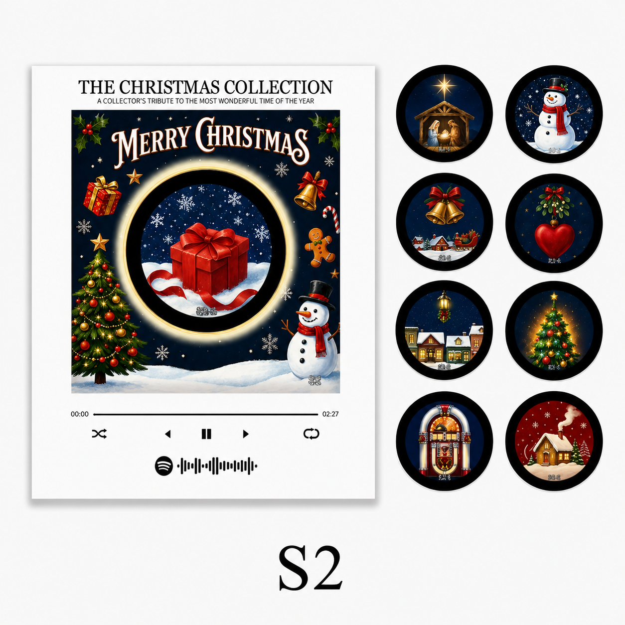 Round Christmas Gift Box
