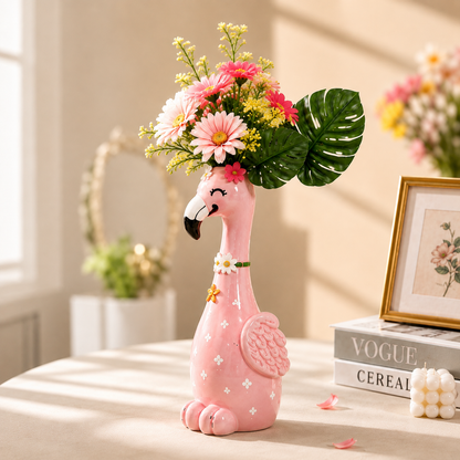 🦩50% OFF🦩 Cute Pink Flamingo Ceramic Vase｜Home Table Decor💖