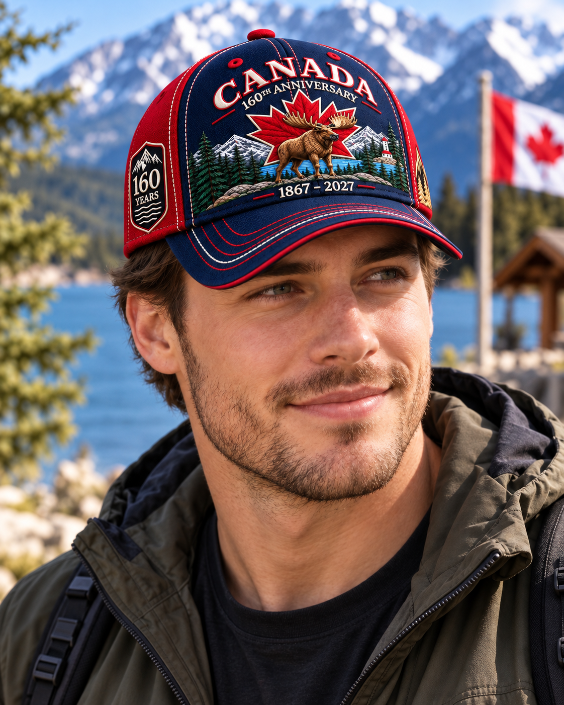 💝LAST DAY 50% OFF - 🍁 Canada 160th Anniversary 1867–2027 – Premium Embroidered Heritage Cap100% Cotton • Detailed Embroidery • Comfortable Fit