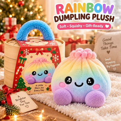 Buy three get one free 🥟Rainbow Dumpling Squishy Toy with Steamer 🌈