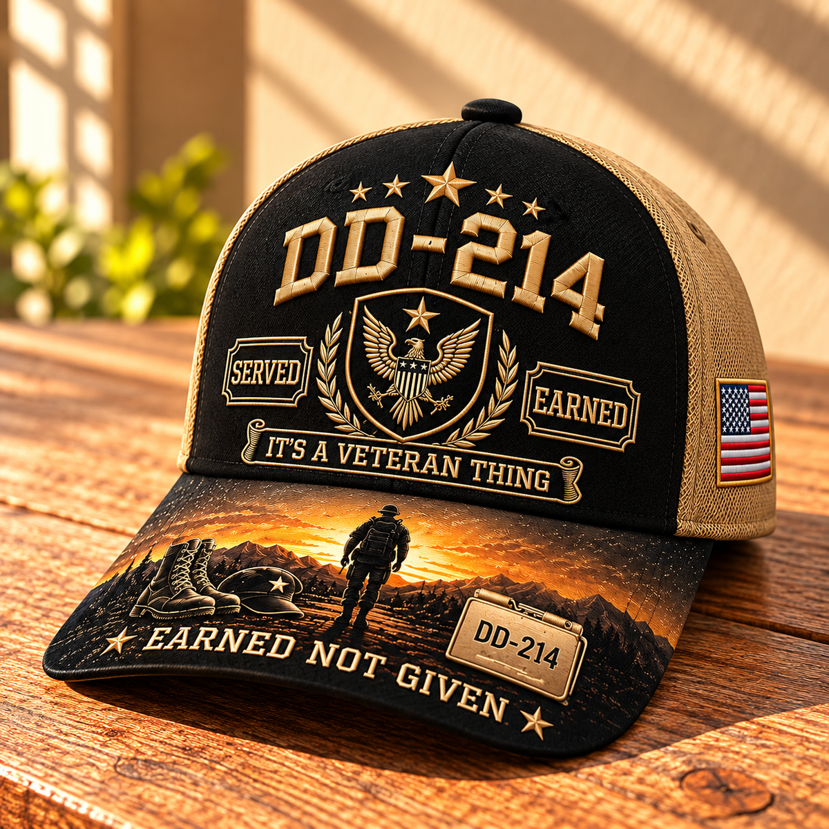 100% Handmade DD-214 Veteran Honor Embroidered Cap (𝗧𝗵𝗼𝗺𝗮𝘀 𝗠𝗶𝗹𝗹𝗲𝗿 𝐇𝐚𝐧𝐝𝐦𝐚𝐝𝐞®)-Buy 2 Get Extra 10% Off