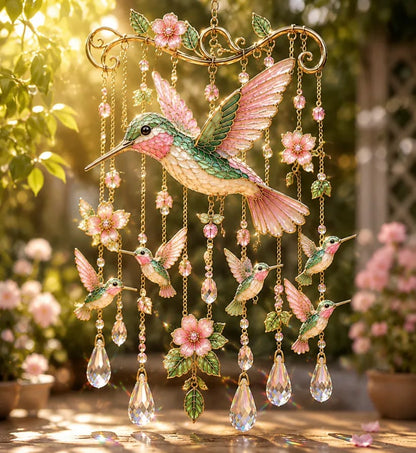 🎐Graceful Hummingbird Wind Chime, Bring Beauty, Peace To Your Garden🐦🎐