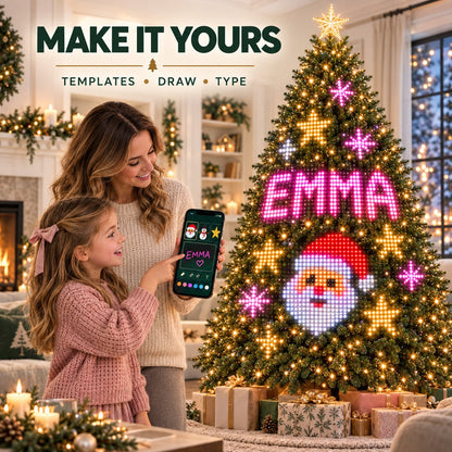 🎄 Smart Animated Christmas Tree Lights – App-Controlled Moving LED Designs