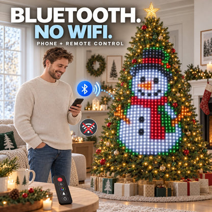 🎄 Smart Animated Christmas Tree Lights – App-Controlled Moving LED Designs
