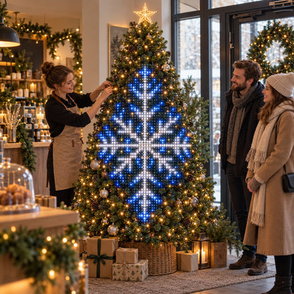 🎄 Smart Animated Christmas Tree Lights – App-Controlled Moving LED Designs