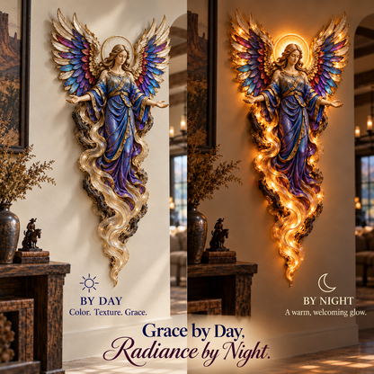 🔥 LAST DAY 50% OFF-✝️ Heavenly Radiance™ Lighted Angel Wall Sculpture ✨