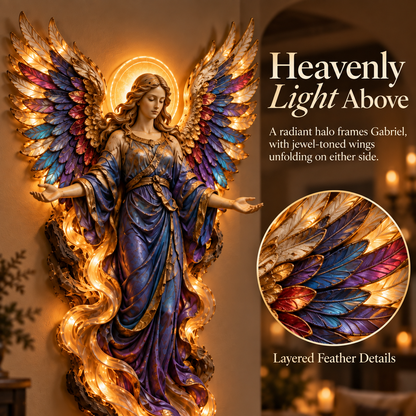 🔥 LAST DAY 50% OFF-✝️ Heavenly Radiance™ Lighted Angel Wall Sculpture ✨