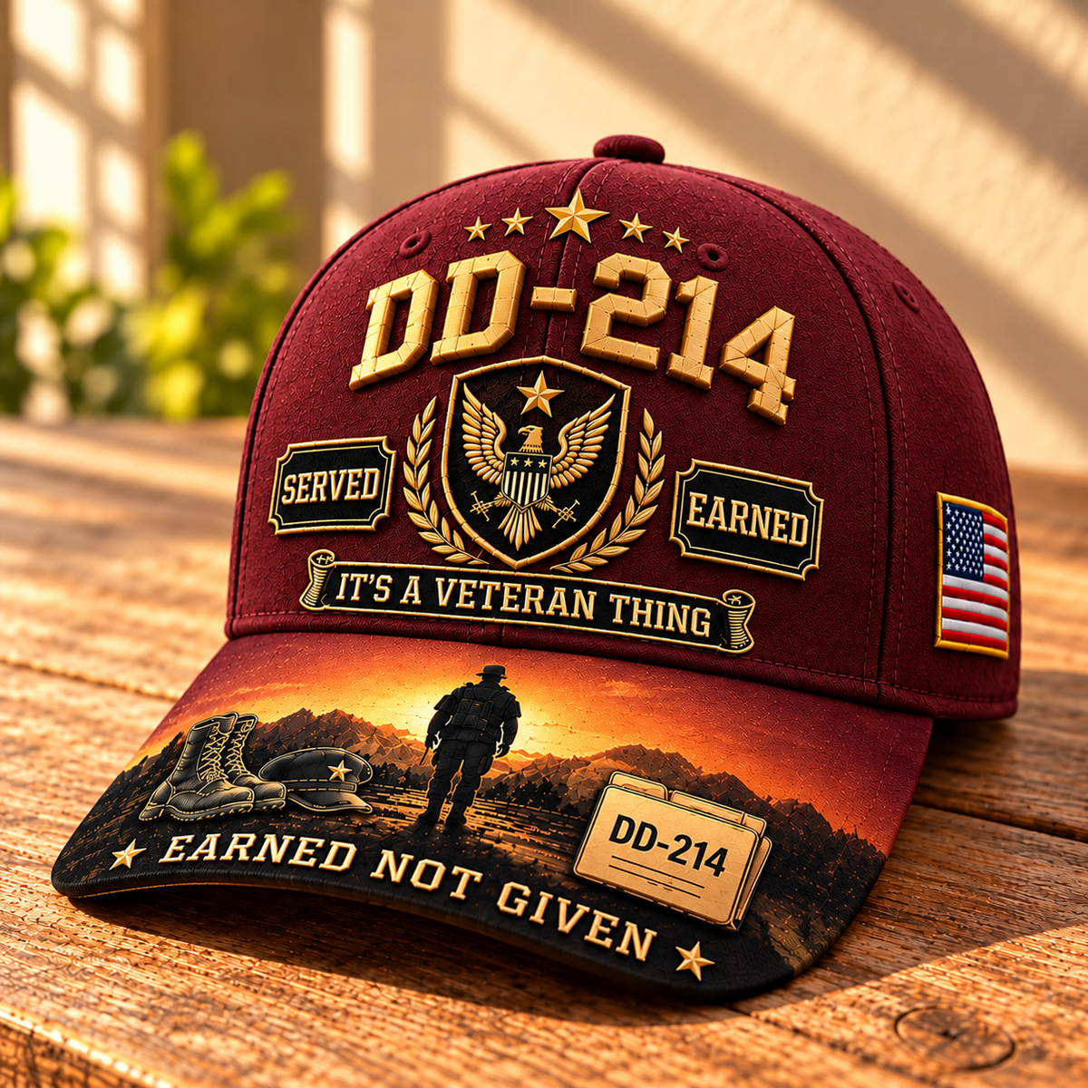 100% Handmade DD-214 Veteran Honor Embroidered Cap (𝗧𝗵𝗼𝗺𝗮𝘀 𝗠𝗶𝗹𝗹𝗲𝗿 𝐇𝐚𝐧𝐝𝐦𝐚𝐝𝐞®)-Buy 2 Get Extra 10% Off