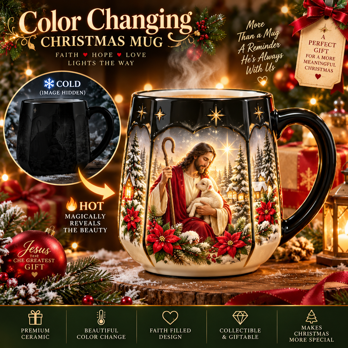 🎄 Last Day 50% OFF🎁Christmas Magic Color-changing Mug – Heat Reveal Holiday Gift