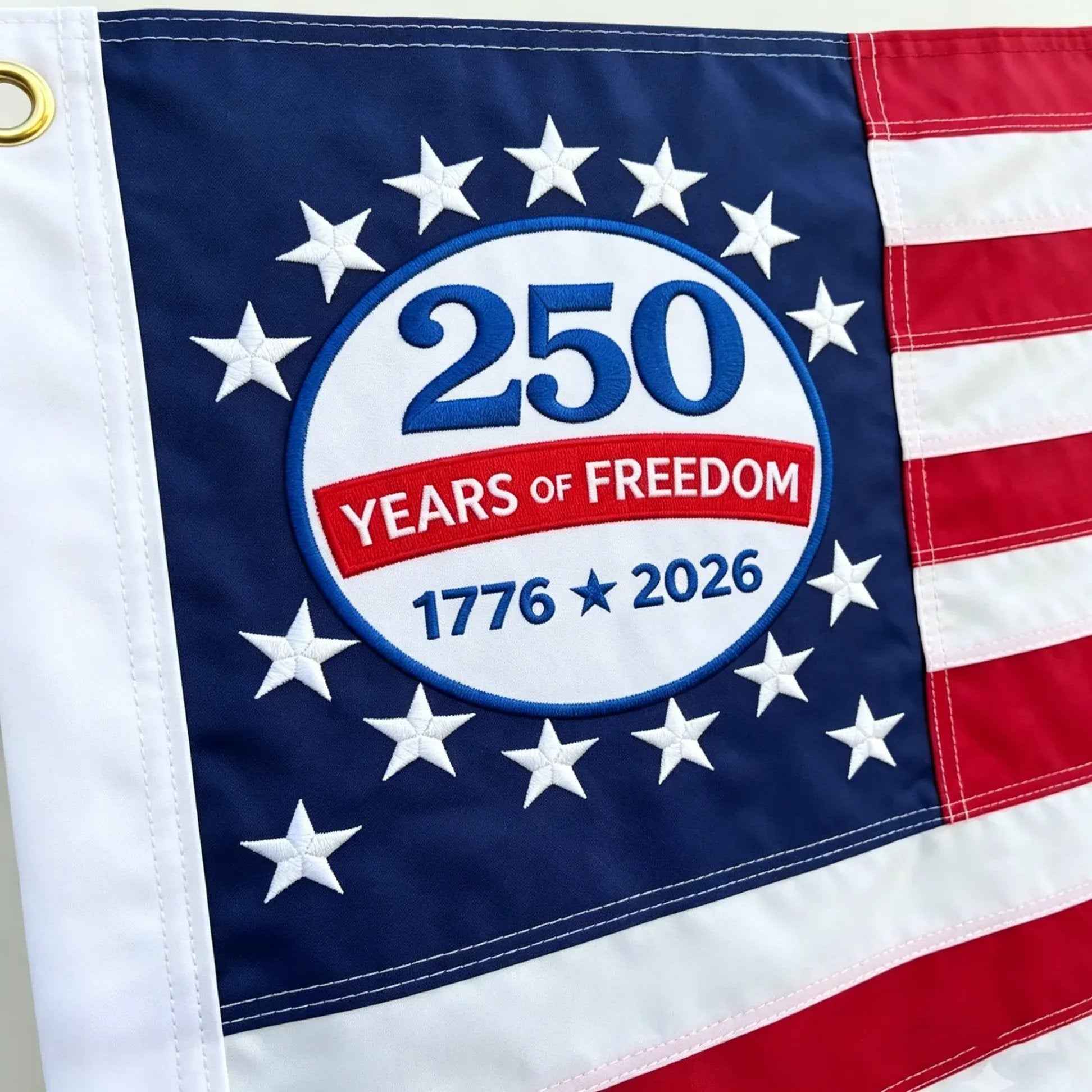 Last Day 49% OFF🔥250th Anniversary USA Commemorative Flag (3x5 Ft),Double-Sided Embroidered