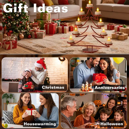 12-Pack Rechargeable LED Flameless Tealight Candles | Remote & Timer | USB-C