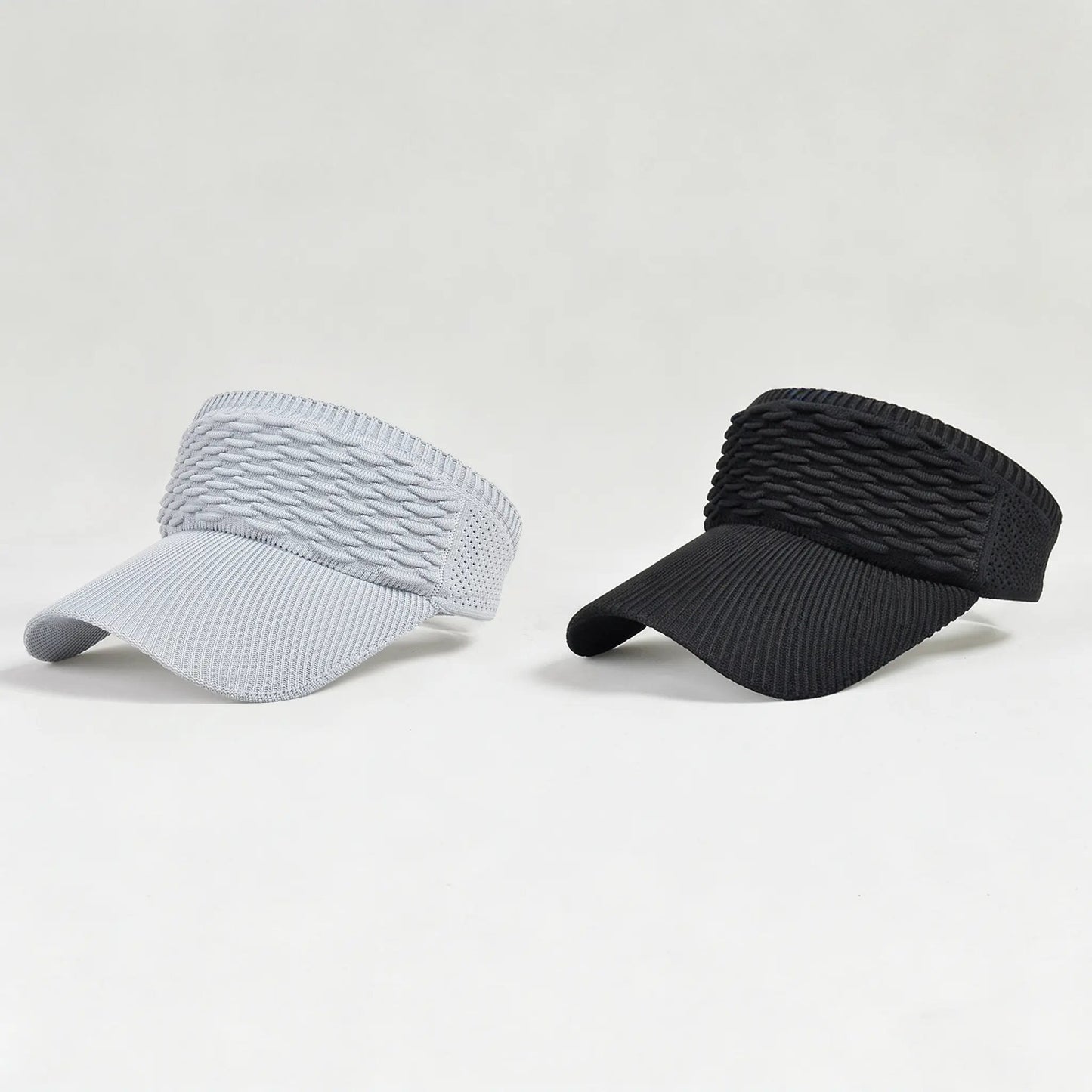 2-Pack Women's High Ponytail Sun Visor Hats