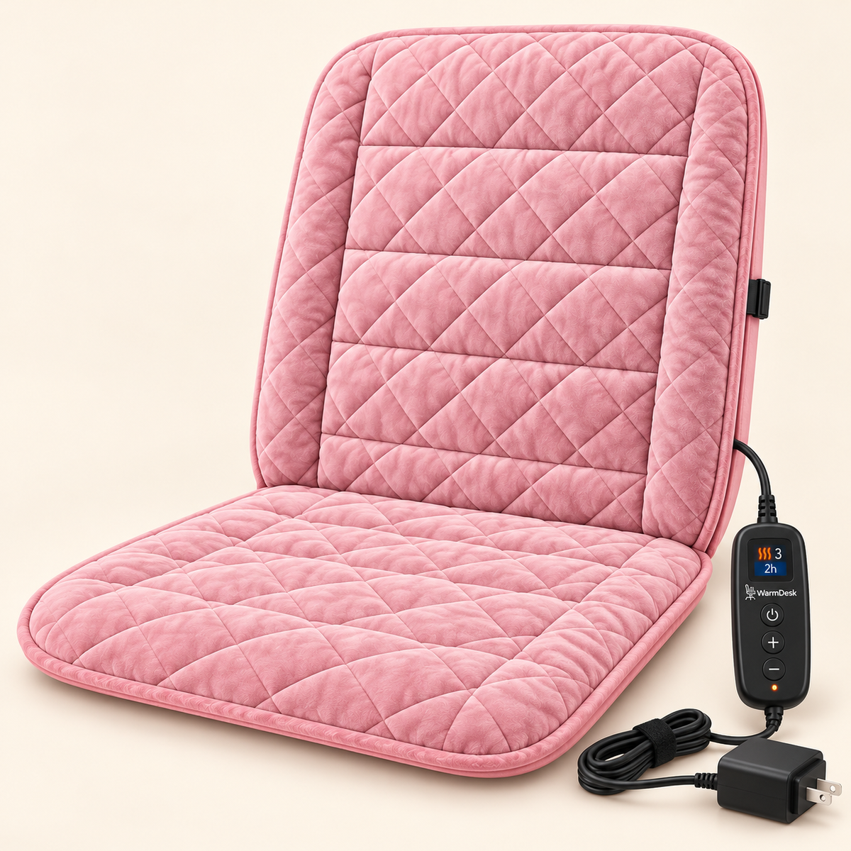 Heated Office Chair Pad – 3 Heat Levels, Digital Display & Auto Shut-Off