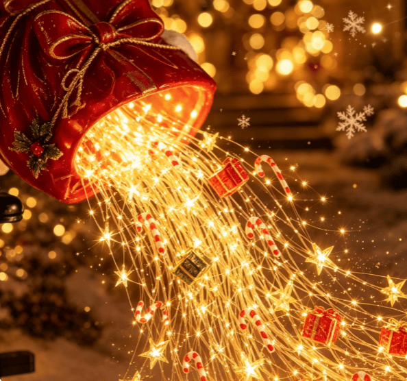 🎅Solar-Powered Christmas Garden Light: Santa Claus 'Magic Pour' Design
