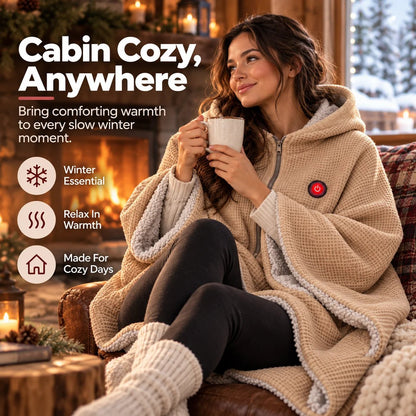 🧣Wearable Heated Blanket – Cozy Hands-Free Warmth☀️