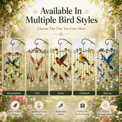 🔥Last Day 50% OFF - 🐦🎐Graceful Hummingbird Wind Chime, Bring Beauty, Peace To Your Garden🐦🎐